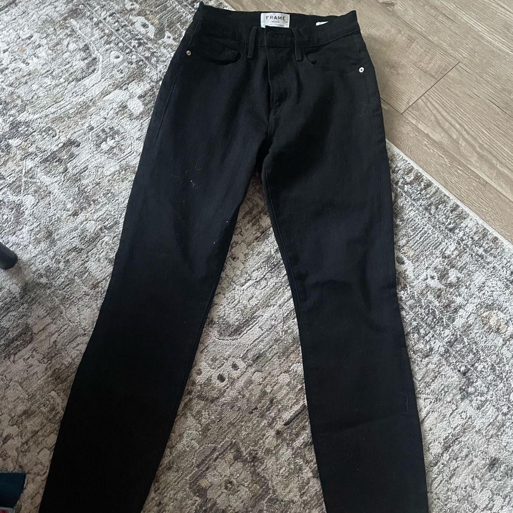 Frame Denim Women's Black Skinny Jeans